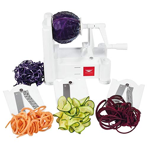 Paderno Spiral Vegetable Slicer Tri-Blade Plastic