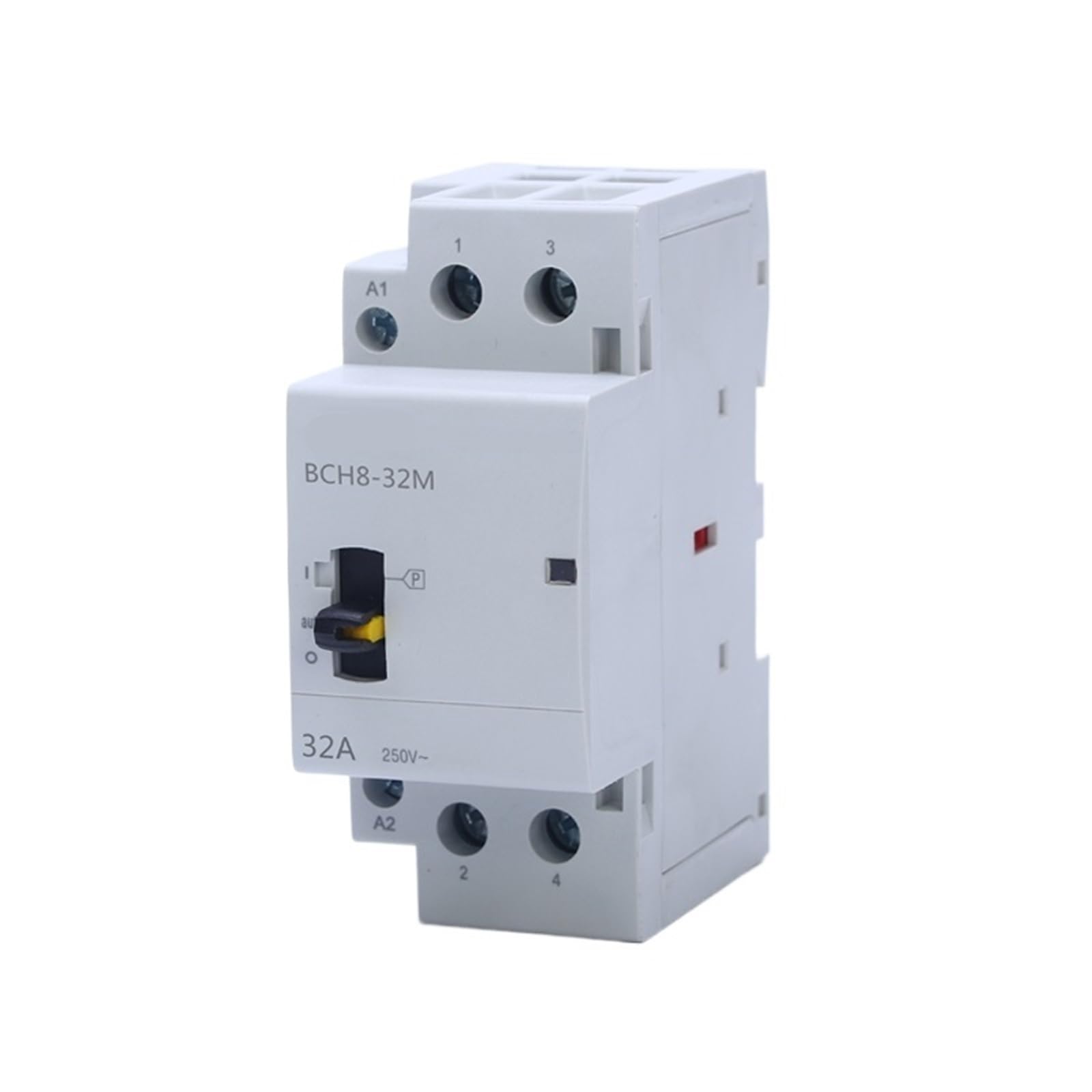 Contactor modular de carril Din 32A 2P AC 220V manual BCH8-32M 2NO 3