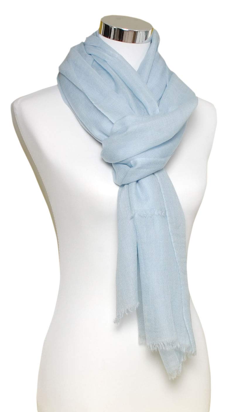 Bovari Kaschmir Schal Damen - 100% Kaschmir - Extra Leicht/Hauchzart - Premium Cashmere - extra dünner Schal/Sommerschal - 200 x 70 cm