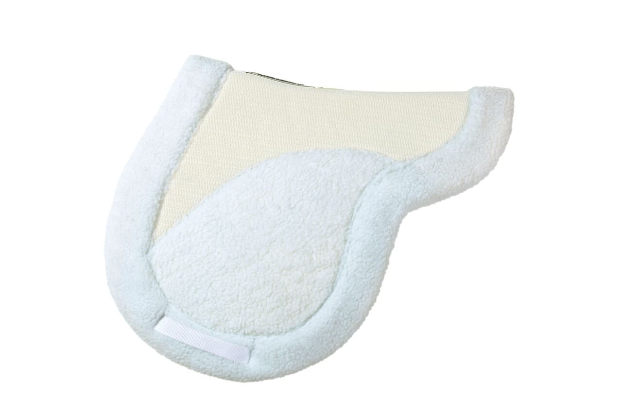 Success EquestrianDeluxe Hunter NO Slip Saddle Pad White, X-Large