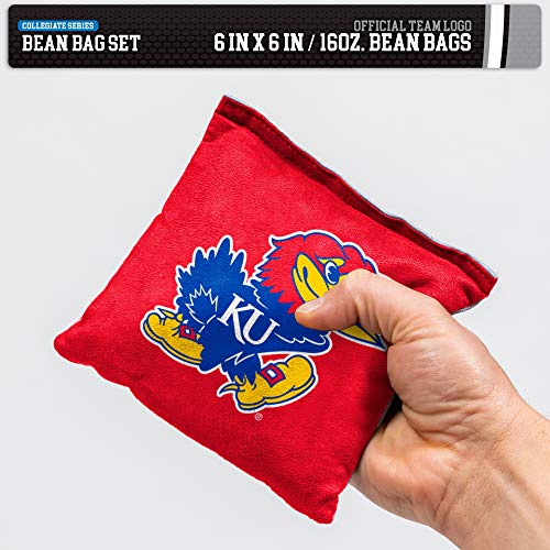 Image of NCAA College Dual Sided Bean Bags by Wild Sports, 8 Count, Premium Toss Bags for Cornhole Set - Great for Tailgates, Outdoors, Backyard