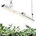 CFGROW Splashproof 3500K LED Roślinne światło Roślinne, bez wentylatora Full Spectrum LED Grow Light Bar, zawiera 130 najnowszych Samsung LM301B i 10 diod LED OSRAM oraz sterowniki MeanWell do roślin domowych wysyłających Veg Bloom Flower