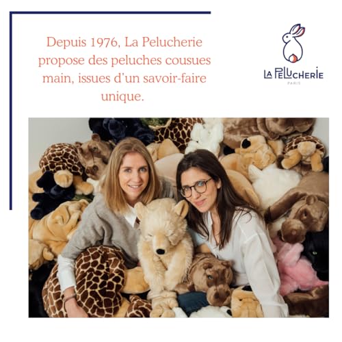 La-Pelucherie-Ma-Peluche-Chien-Hector-Grand-65-cm-Miel-Doudou-Chien-Tout-Doux-pour-Bebe-Peluche-Realiste-et-Fabriquee-Main-Garantie-a-Vie-Marque-Francaise La Pelucherie - Ma Peluche Chien Hector - Grand 65 cm Miel - Doudou Chien Tout Doux pour Bébé - Peluche Réaliste et Fabriquée Main - Garantie à Vie - Marque Française – Image 5