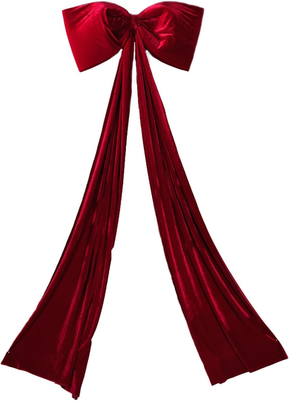 大きなクリスマスリボンと長いストリーマー、壁用装飾クリスマスオーナメント