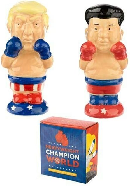 Puckator Salt and Pepper President and Rocket Man-Fun Kitchen Accessories, Multi, Height 10cm Width Depth 4.5cm