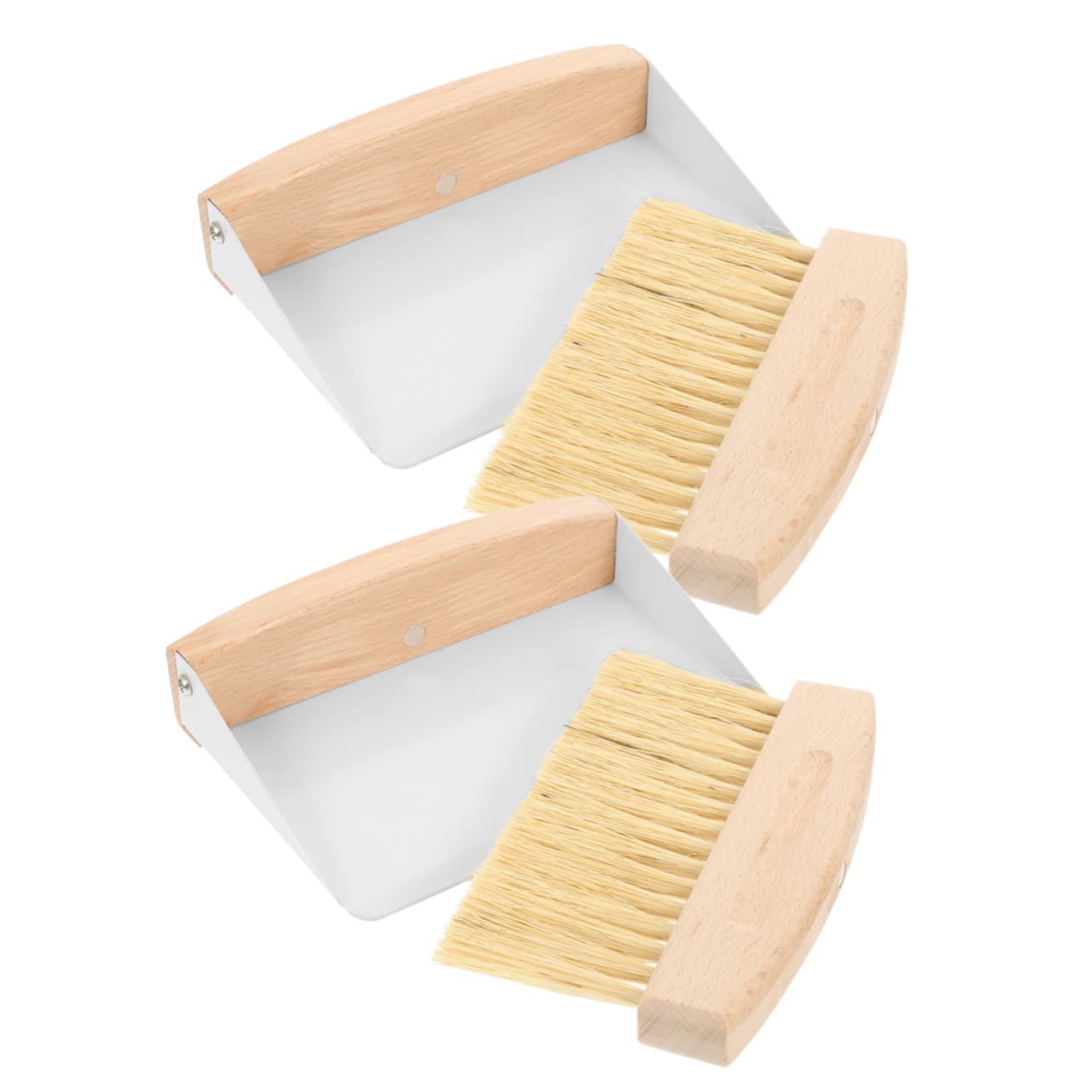 Set Spazzola e Paletta da Scrivania Mini 2 Pezzi in Ferro
