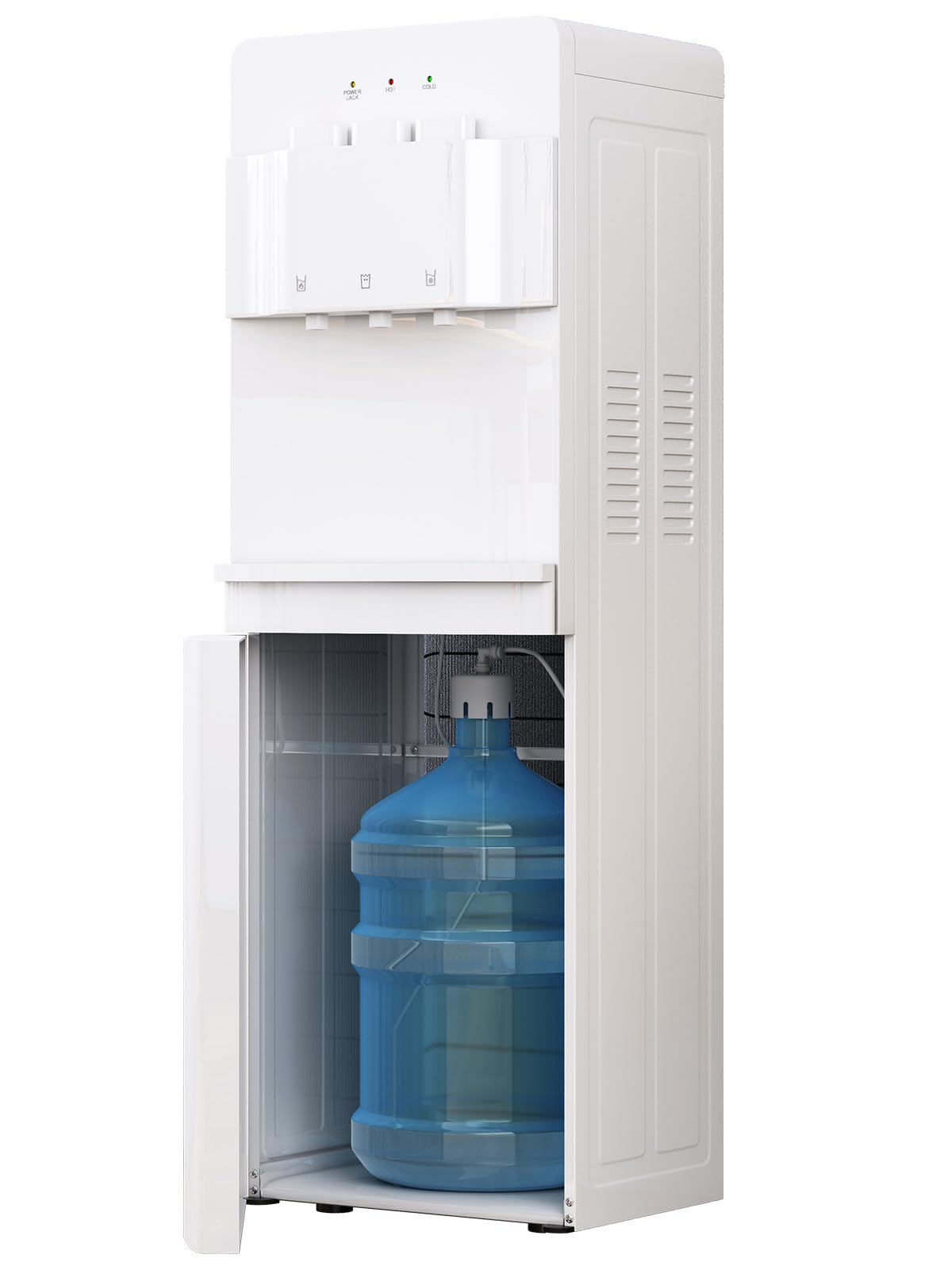 Muhub Bottom Loading Water Cooler Dispensers， Hot & Cold Water Dispenser with Hot, Cold & Room 3 Temperature Water Settings, Child Safety Lock &