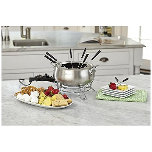 Cuisinart CFO-3SS Electric Fondue Maker, Brushed Stainless, 6.12" x 10.50" x 7.00" - Image 4
