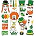 St. Patrick's Day Photo Booth Props - Shamrock Irish Party Supplies Decorations(59Ct)
