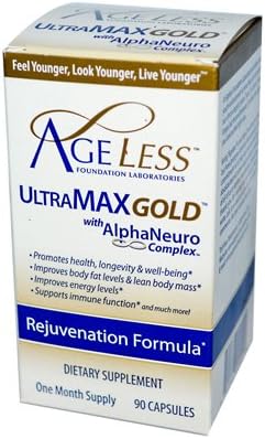 Ageless Foundation UltraMAX Gold With AlphaNeuro Complex - 90 Capsules by Ageless Foundation