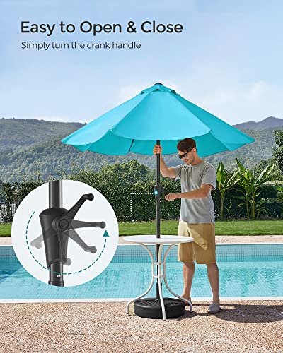 Songmicspatioumbrella75ftoutdoortableumbrelladeckumbrellawith8ribsupf5030dualtiltsystembasenotincludedforpatiogardenpoollakeblueugpu075q01 Urban Country Home Decor Songmics patio umbrella 75 ft outdoor table umbrella deck umbrella with 8 ribs upf 50 30 dual tilt system base not included for patio garden pool lake blue ugpu075q01 urban country home decor