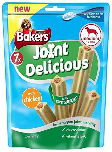 Bakers 2 x Joint Delicious Chicken for Medium Dogs (7 per Pack - 180g) - Pack of 6