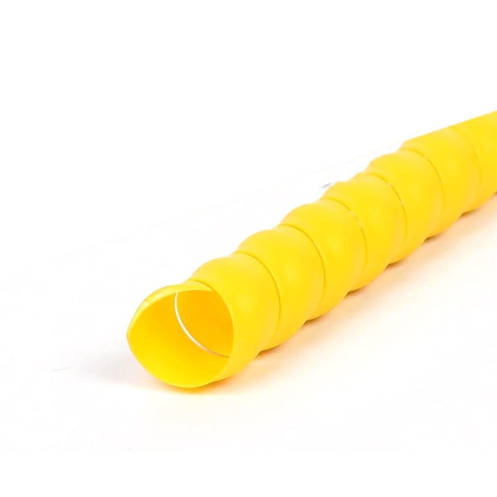 Manchon de câble en spirale, Ligne d'enroulement en spirale Flexible de 3 mètres, Protection tuyau à manchon 8mm 16mm, Anti-encombrement(Yellow,ID 12mm)