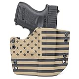 OWB Holster - FDE - Flat Dark Earth - US Flag (Right-Hand, CZ 75 P07/P09)