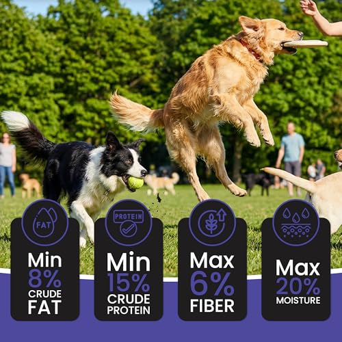 Image of Dr. Pets Pack of 10 (85g Each) Treetos Blueberry Blast Dog Treats | Soft Chew Sticks for Puppies & Adult Dogs | Real Chicken Training Treats | Antioxidant Enriched Snacks