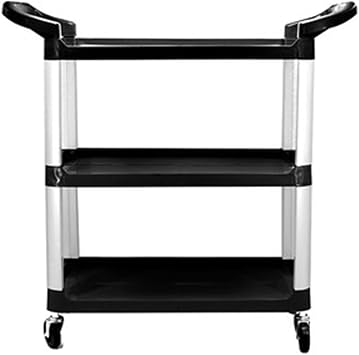 Rolling Utility Detailing Tool Cart Organizer, 3 Shelf Car Wash Detail Trolley Multipurpose Service Cart, Mobile Work Bench Station, for Mechanics/Garage/Warehouse/Car Beauty Shop