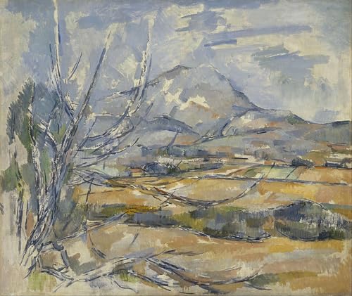 Affiche Montagne Sainte Victoire de Cézanne style graffiti poster mural 60x90cm