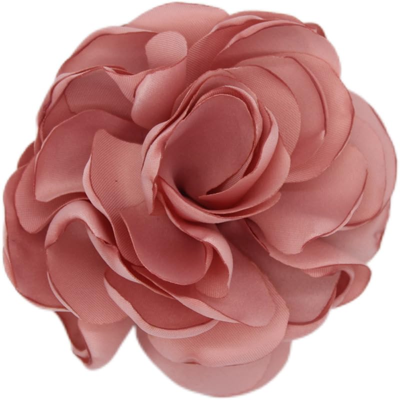 Image of Rose Brooch and Pin for Women Elegant Delicate Flower Pin Shawl Clip Duck Beak Clip for Women's Dress Banquet Party Jewelry Gift
