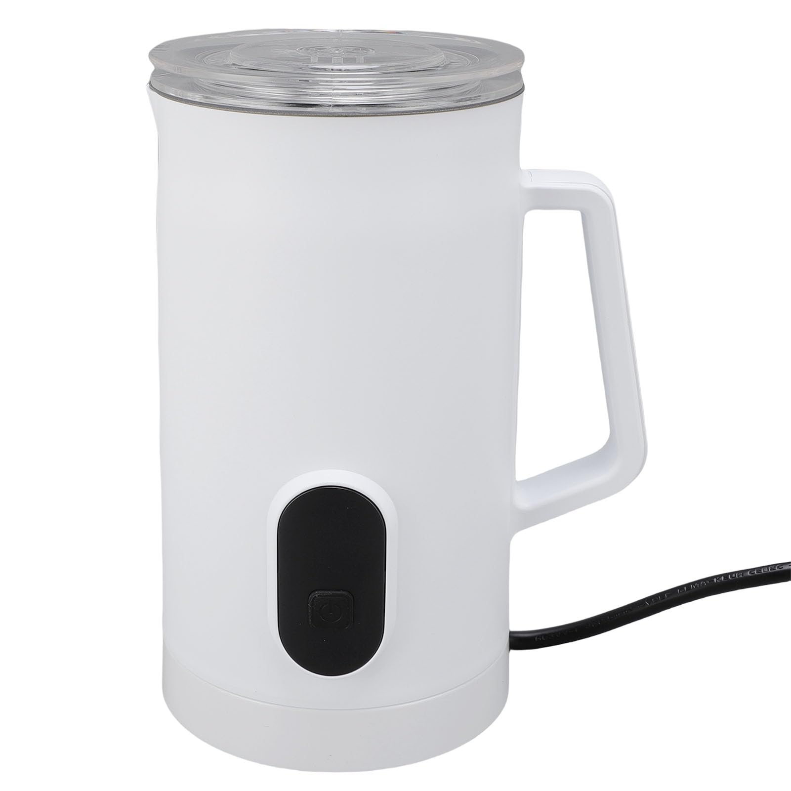 TARSHYRY Elektryczny Spieniacz do Mleka i Parowiec Automatyczny Ekspres do Spieniania Mleka do Kawy Latte Cappuccino Gorąca Czekolada Biała (wtyczka UE 220V)