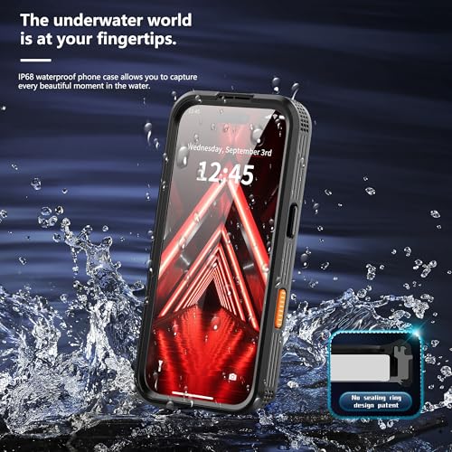 GOLDJU Magnetic for iPhone 17 Case, Waterproof, Black - image 3