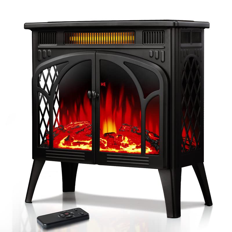 Buy ZAFRO 24Inches Electric Fireplace Stove, FreeStanding Electric