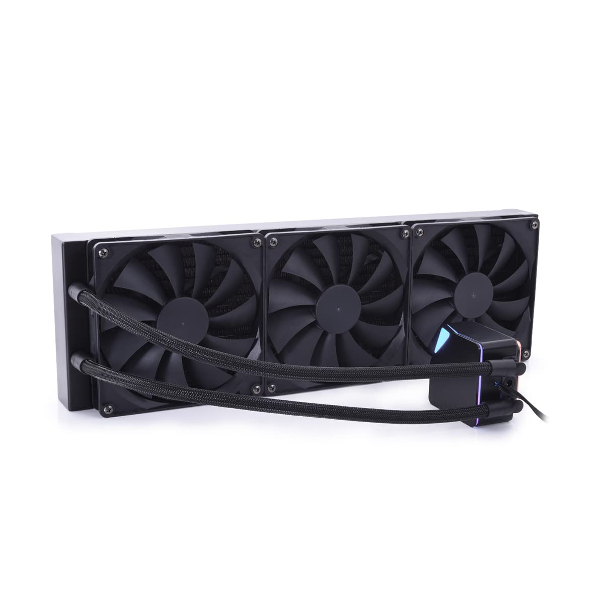 Alphacool 13054 Core Ocean T38 420 mm AIO wielofunkcyjna chłodnica wodna All-in-One CPU AIO, kompatybilna z pompą Intel i AMD PWM, 200-1700 RPM