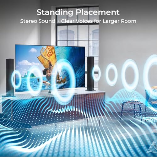 Sound Bar for Smart TV, Soundbar with Bluetooth/ARC/Opt/AUX Connect, Auto Volume Boost, 3 Equalizer Modes, 2 in 1 Detachable Soundbar for TV/PC/Gaming/Projectors - Image 3