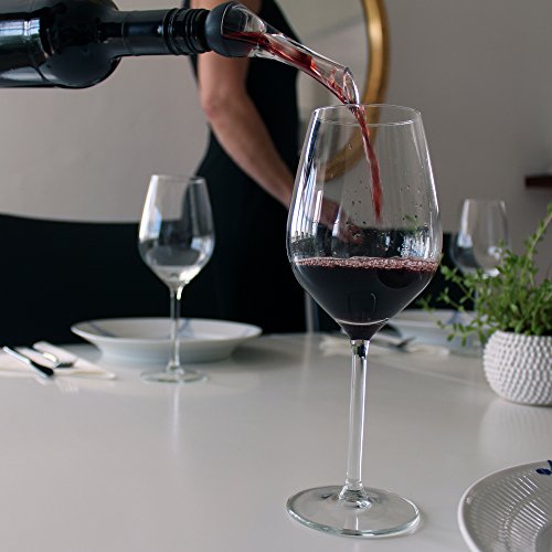 Barvivo Red Wine Aerator And Wine Saver Pump With 2 Vacuum Bottle Stoppers - Preserver For Your Wine - Ultimate Gift Idea As Valentines Day Gifts - Wine Vacuum Pump For Enhanced Taste Of Wine #TOP2