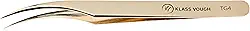 Pinça Para Alongamento De Cílios Ponta Curva TG04 - Klass Vough