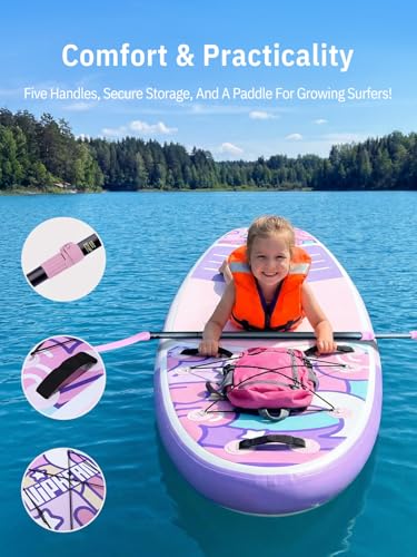 Image of Niphean Inflatable Stand Up Paddle Board with SUP Accessories, Anti-Slip EVA Deck, 10'6'' Inflatable Paddle Boards for Adults & Youth of All Skill Levels