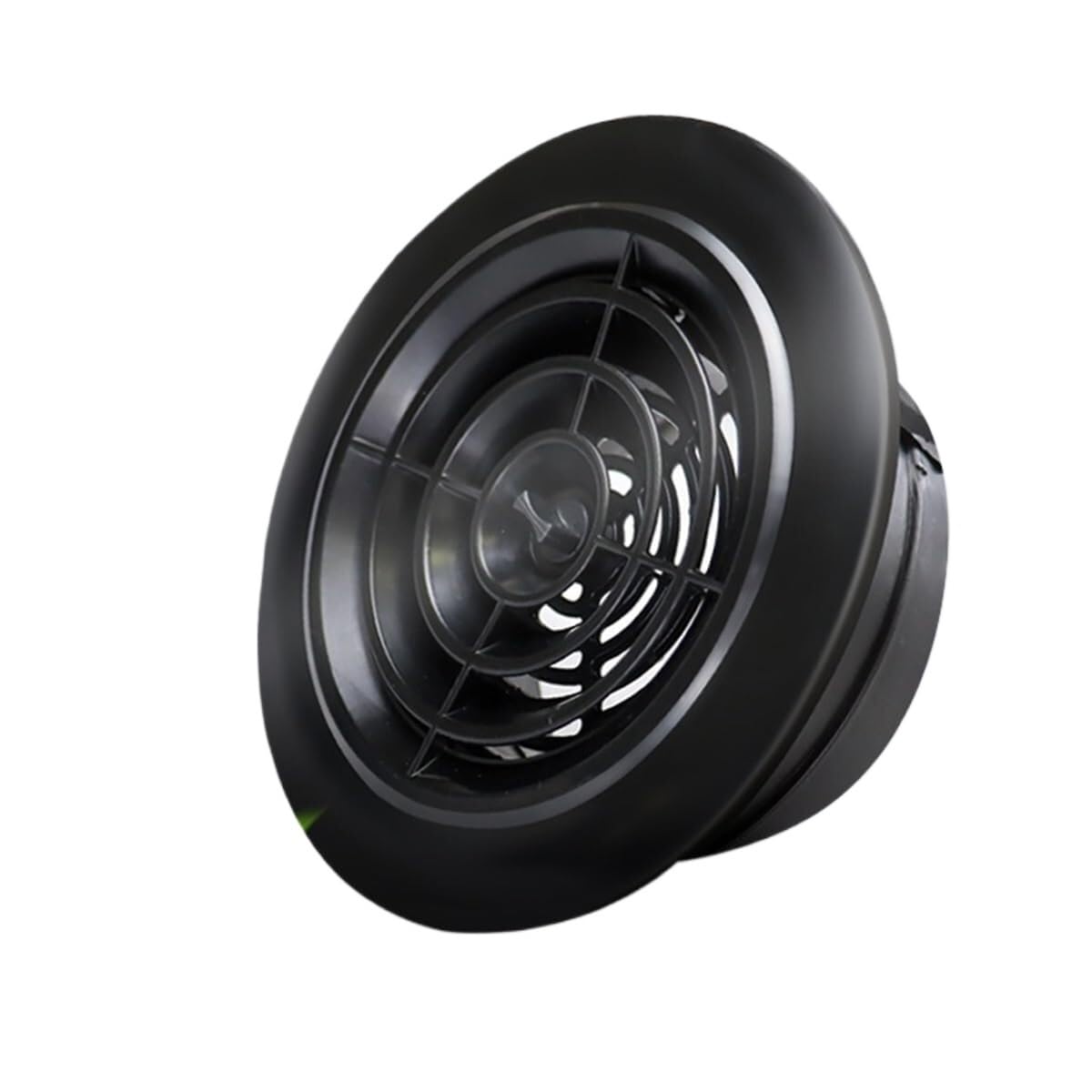 Griglia di ventilazione a parete regolabile rotonda in plastica ABS | ABS regolabile rotondo nero da 75-200 mm: ventilazione con canalizzazione a parete for bagno, cucina, ufficio(150mm)