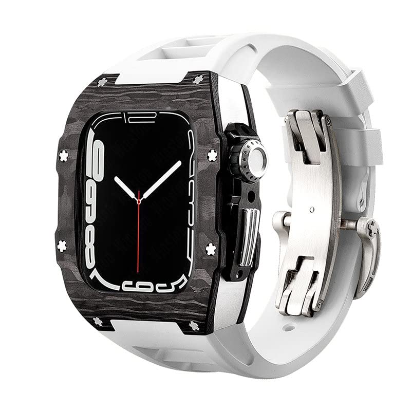 Kit modification Apple Watch carbone acier - Le cadeau d'exception pour possesseur de Series 8 7