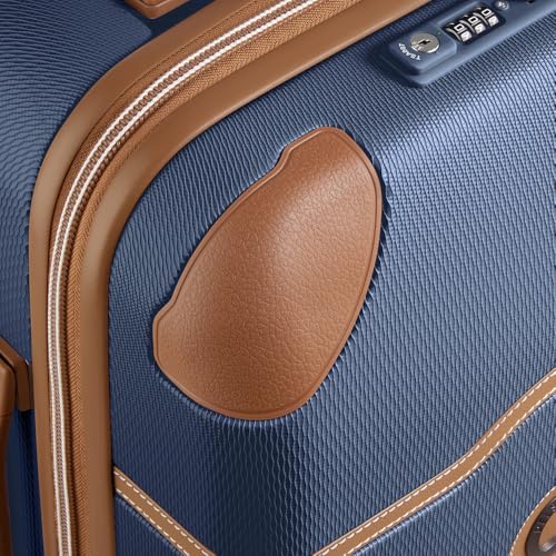 Image of DELSEY PARIS Chatelet Air 2.0 Hardside Luggage with Spinner Wheels, Navy Blue, Carry on Plus 20 Inch