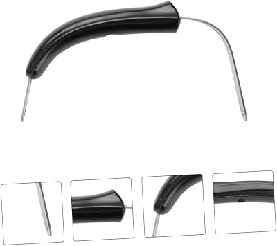 Pot Grip Replacement Handle for Teapots Heat-Resistant Bakelite with Stainless Steel Core Fit for Kettle Repair Kitchen Accessory Suitable for Home Brewing and Daily Use