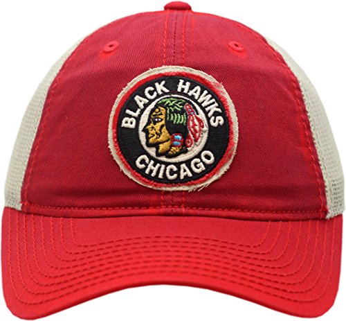 CCM Chicago Blackhawks Snapback Vintage Logo Washed Away Mesh miniatura 2
