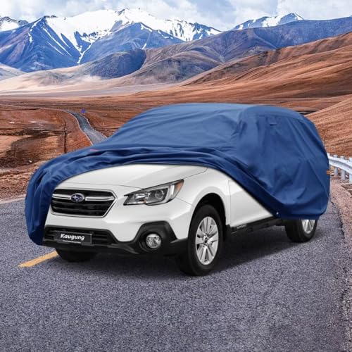 Image of Kaugung Heavy Duty SUV Cover Custom Fit for Subaru Outback (1994-2025),SUV Car Cover Waterproof All Weather with Anti-Theft Lock,Sun, Rain, Dust & Snow Protection.(USA Warehouse,Within 3-7 Days)