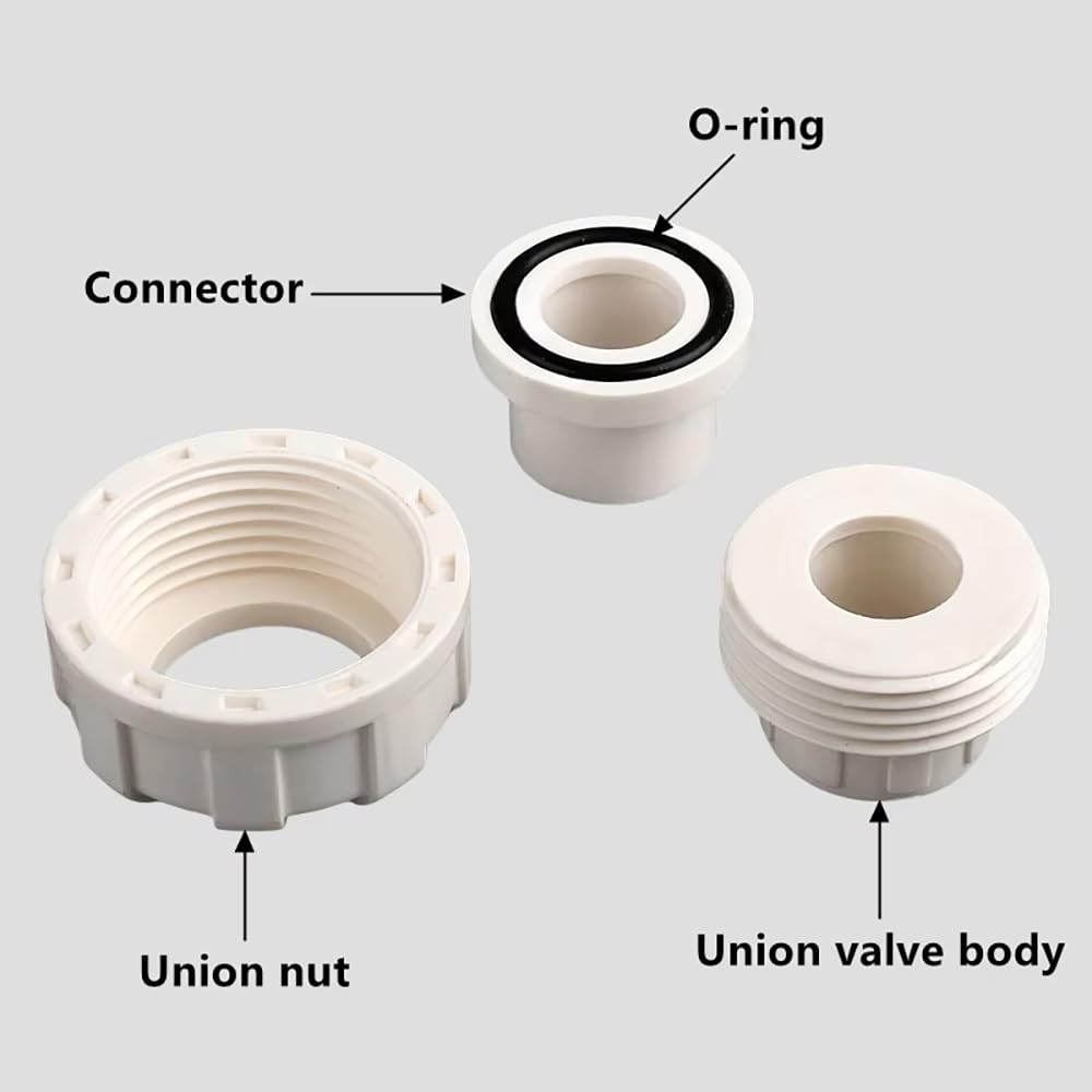 1 conector de unión de PVC duradero para riego y acuarios, junta de tubería azul de 50 mm para jardín, hogar y proyectos de bricolaje (azul, 25 mm)