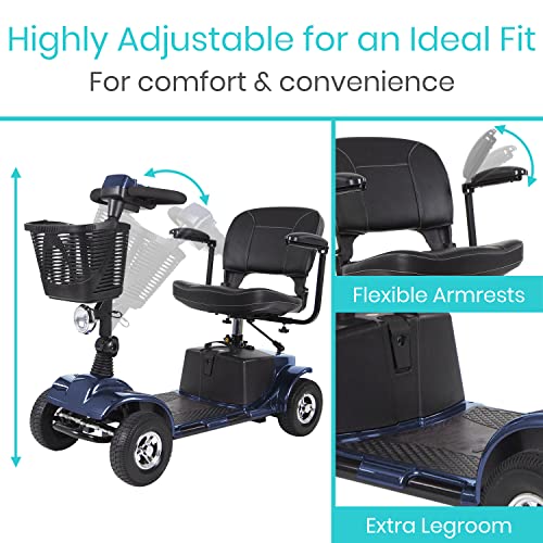 Vive Mobility Scooter (Series A) - 4 Wheel Electric Powered Wheelchair Mobile Device For Adults, Seniors - Tsa Approved Wheel Chair - Long Range Battery, Shock Absorbing #TOP7
