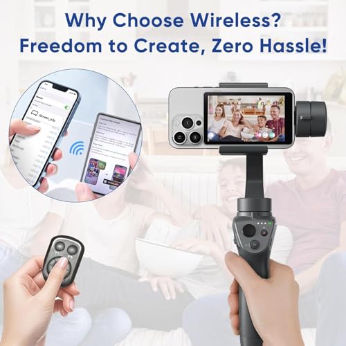 Image of Magnetic Vlog Selfie Monitor Screen for iPhone & Android - Wireless Back Camera Display with 1080P /4K Support, Bluetooth Remote, Perfect for TikTok, Live Streaming & Content Creators