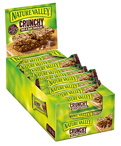 Nature Valley Crunchy Hafer & Dunkle Schokolade Müsliriegel, 18er Pack (18 x 42 g)