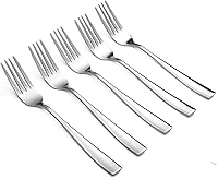 Vista 7 de Juego de tenedores de ensaladacena de acero inoxidable, 24 piezas, 8 pulgadas