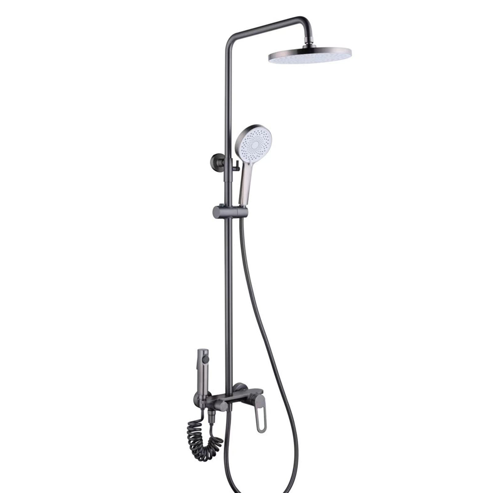 Juego de Grifo de Ducha Visto, Cabezal de Ducha Tipo Lluvia con Ducha de Mano de 3 Modos, caño de bañera, rociador de bidé, Grifo Mezclador para Ducha de bañera, Sistema de Ducha,