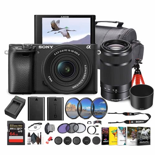 Sony Alpha a6100 Mirrorless Camera with 16-50mm OSS II...