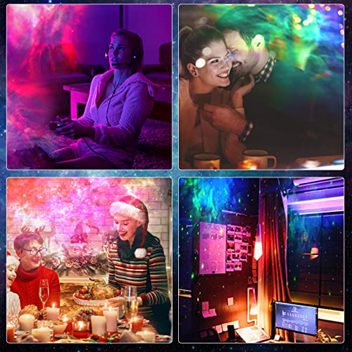 Astronaut Space Projector, Star Projector Night Lights With 360°Rotation Magnetic Head, Remote Control, 15 Lighting Combinatios, 8 Lighting Modes, For Kids Room Decor (Black+Gold) #TOP7