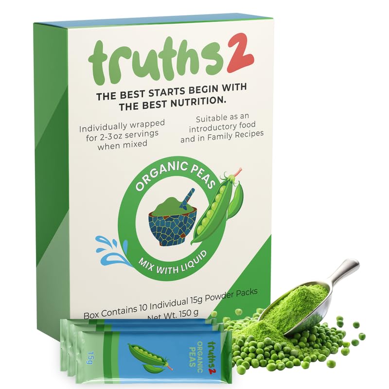 Organic Freeze-Dried Peas Food Powder, Stage 1 Baby Puree Mix for Infants & Toddlers, Organic Powder for Early Veggie Introduction & Family Meals image 3