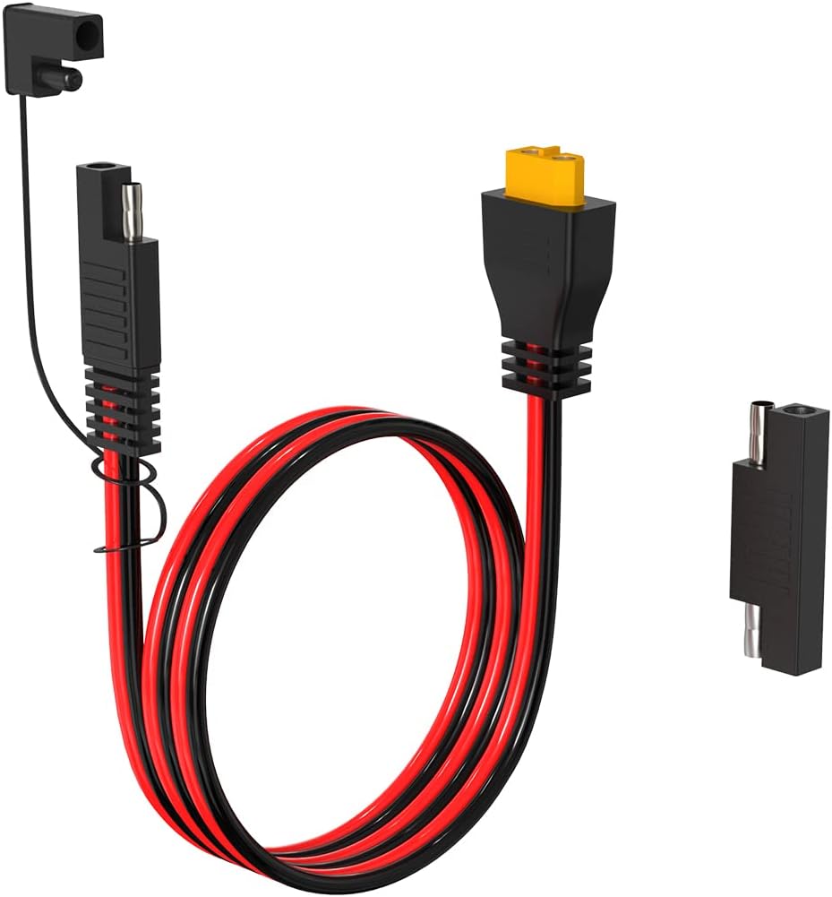 ELFCULB 10AWG 2FT SAE to XT60 Connector Extension Cable