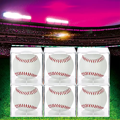 2-Pack UV Protected Clear Acrylic Baseball Display Case, Fit Official Size - image 5