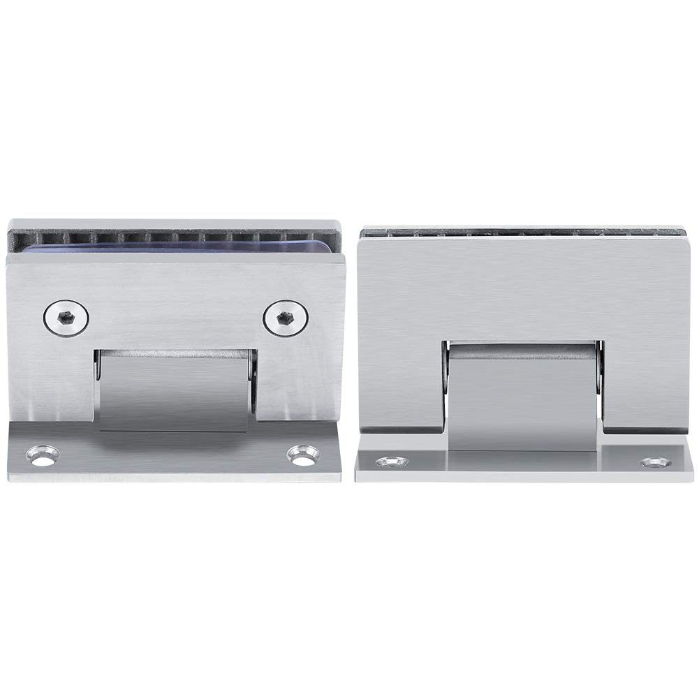 Nikou Black Wall Mount Hinge - Shower Door Bracket 8-10 Mm Stainless Steel Frameless Bracket For Glass Shower Door Hinge
