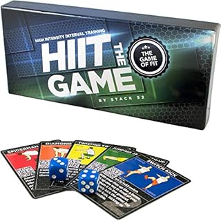 Stack 52 HIIT Interval Workout Game. Designed by Military Fitness Expert. Video Instructions Included. Bodyweight Exercises, No Equipment Needed. Fun and Motivating Training Program.