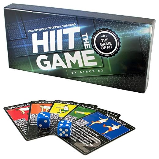 Stack 52 HIIT Interval Workout Game. Designed by Military Fitness Expert. Video Instructions Included. Bodyweight Exercises, No Equipment Needed. Fun and Motivating Training Program.